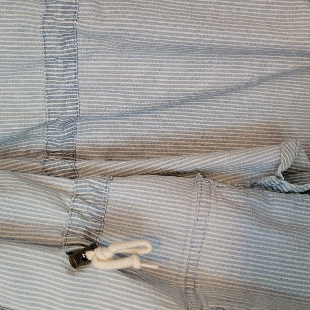 Universal Thread Striped Drawstring Waist Snap Fr… - image 3